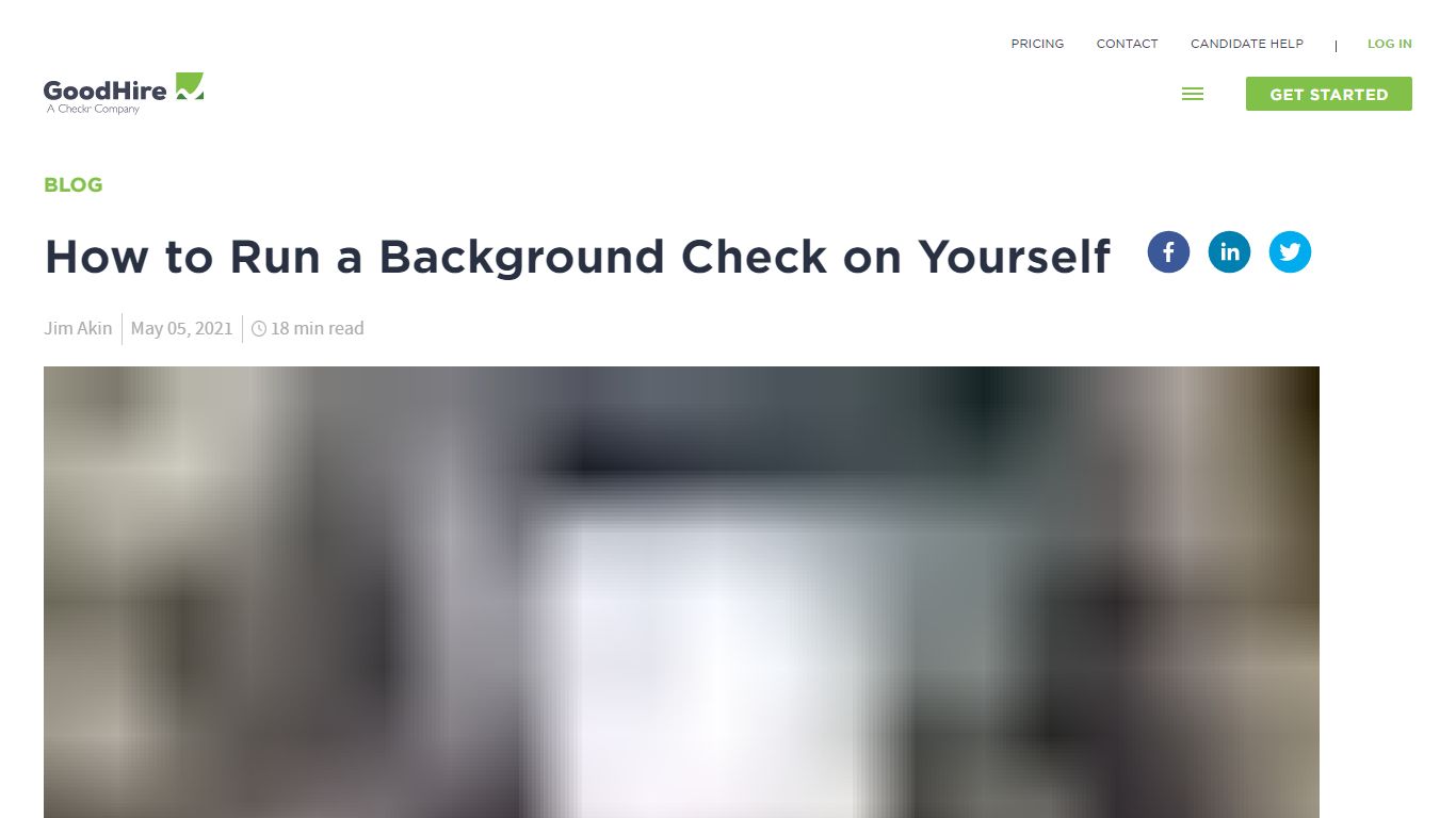How to Run a Background Check on Yourself | GoodHire